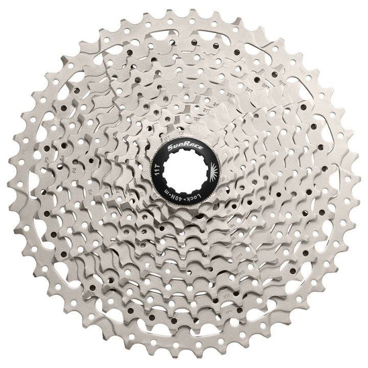 Cassette Sunrace CSMS8 11 VITESSE 11-46T. argent