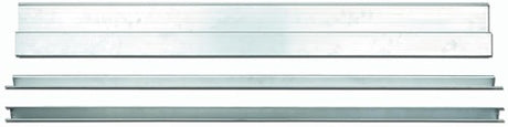 Abi stla rangée, talon plâtrier aluminium. profil en h 200cm - 07828