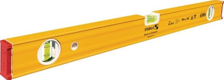 Niveau à bulle Stabila | 60 cm | jaune aluminium | ± 0,5 mm·m | 1 pièce - 19170 19170