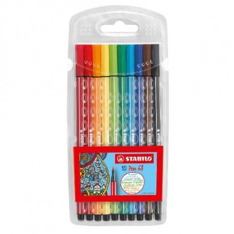 Feutres fins Stabilo 1,0 mm 10 pièces