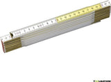 Stanley outils à main règle pliante jaune blanc | 2m - 15mm - 0-35-458