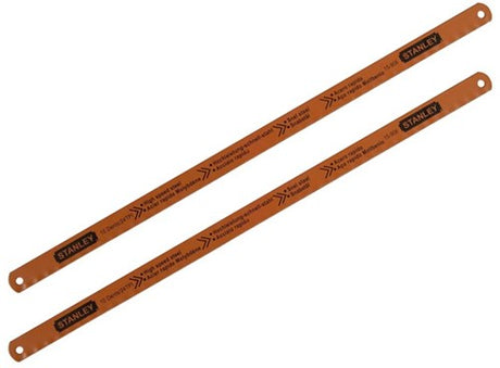Lame de scie à métaux pour outil à main Stanley 300 mm - 24 dents pouces (carte 2 pièces) - 0-15-906