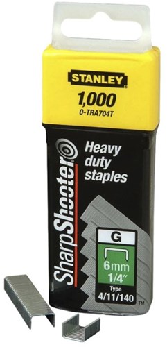 Agrafes pour outils à main Stanley 10 mm type g - 5000 pièces - 1-tra706-5t - 1-tra706-5t