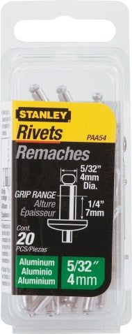 Stanley handgereedschap popnagels 5x9mm - 15 stuks - 1-paa66t
