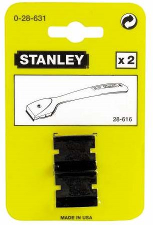 Stanley outils à main lames de rechange oreille 25 mm 2-28-616 - carte 2 pièces - 0-28-631