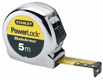 Stanley outils à main ruban à mesurer powerlock lame armure | 5 mètres - 0-33-514