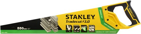 Stanley outils à main stht1-20352 scie à bois tradecut universelle 550 mm 7tpi - stht1-20352