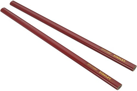 Crayon de menuisier outils à main Stanley | rouge | 30 cm | 2x - stht0-72997