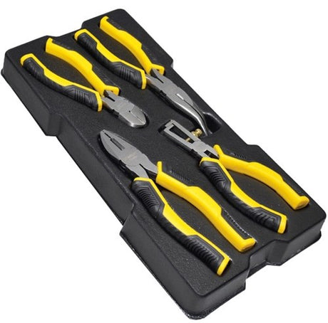 Stanley hand tools jeu de pinces transmodules dynagrip 4 pièces - stmt1-74179 - stmt1-74179