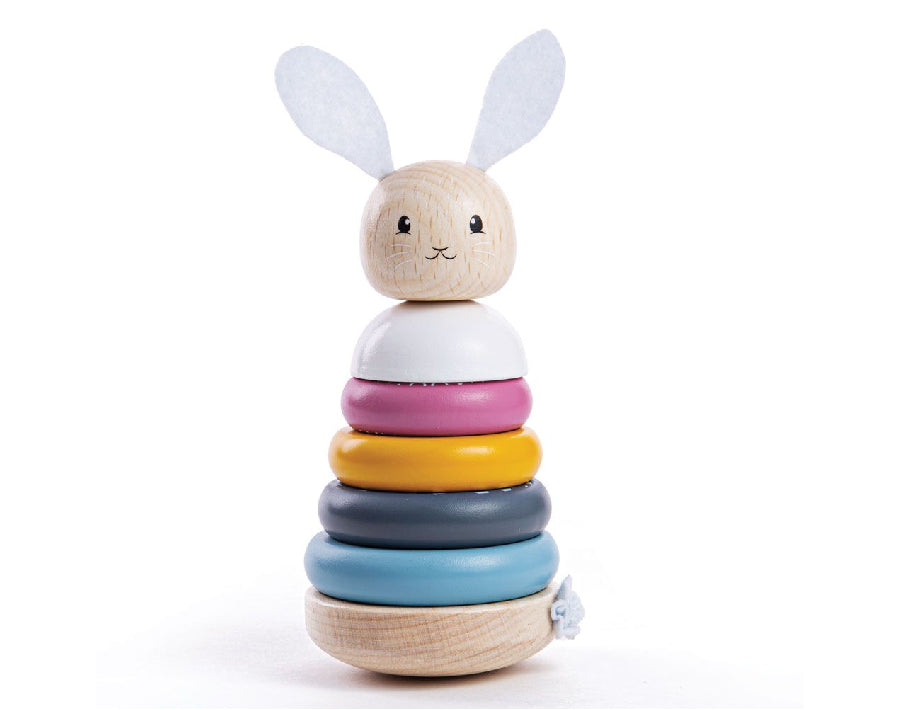 Tour à empiler en bois Bigjigs lapin