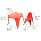 Starplay Playing Table and Chairs Set Junior Red 5 pièces