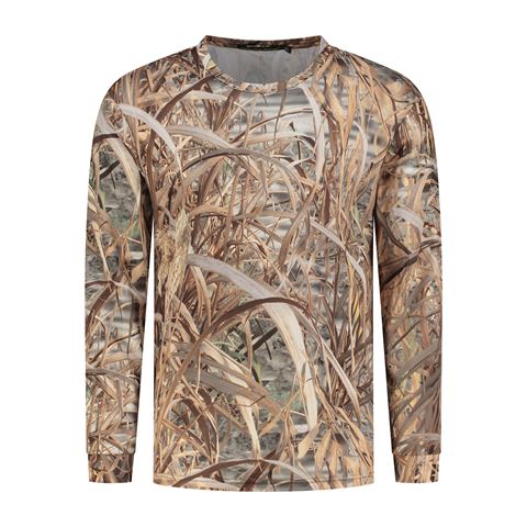 Stealth Gear Stealth Gear T-Shirt Long Sleeve Camo Rietprint Größe l