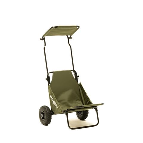 Stealth gear stealth gear transport trolley m2 bosgroen met zonnedak