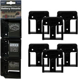 Supports de batterie à montage furtif pour bosch 18v | noir | 6 pièces - bm-bo18-6
