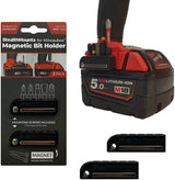 Porte-embout à montage furtif pour Milwaukee M18 | noir | 2 pièces - bra-mw18-blk-2