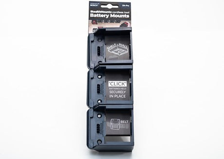 Stealthmounts bm-bo18-blu-6 support de batterie pour bosch 18v pro | bleu | Paquet de 6 - bm-bo18-blu-6