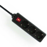 Multiprise Nedis | prise de terre type f (cee 7 7) | 3 voies | 1,5 m | 3680w | 16 une | noir | 1 pièce - exso315f2bk - exso315f2bk