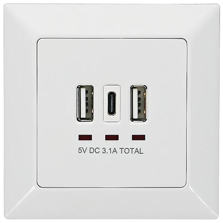 Prise avec USB