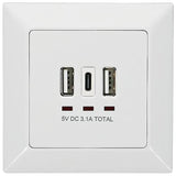 Prise avec USB