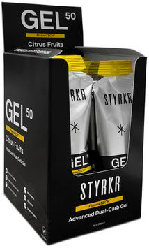 Styrkr gel50 gel énergétique double carburateur, boîte de 12