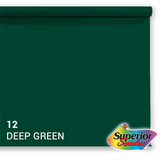 Superior achtergrondpapier 12 deep green 1,35 x 11m