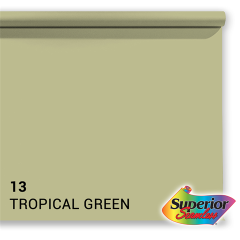 Superior background paper 13 Tropical Green 1.35 x 11m