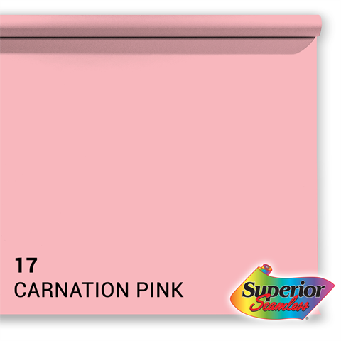 Superior background paper 17 carnation pink 1.35 x 11m