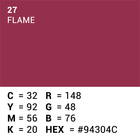 Papier d'arrière-plan supérieur 27 flamme 1,35 x 11m