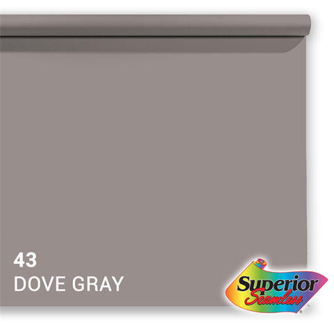 Vynikající pozadí papír 43 Dove Grey 1,35 x 11m