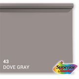 Papier de fond supérieur 43 Dove Grey 1,35 x 11m