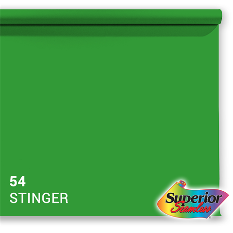 Superior achtergrondpapier 54 stinger chroma key 1,35 x 11m