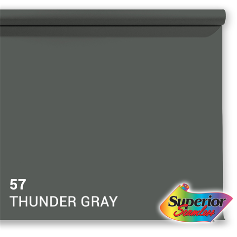 Överlägsen bakgrundspapper 57 Thunder Gray 1,35 x 11m