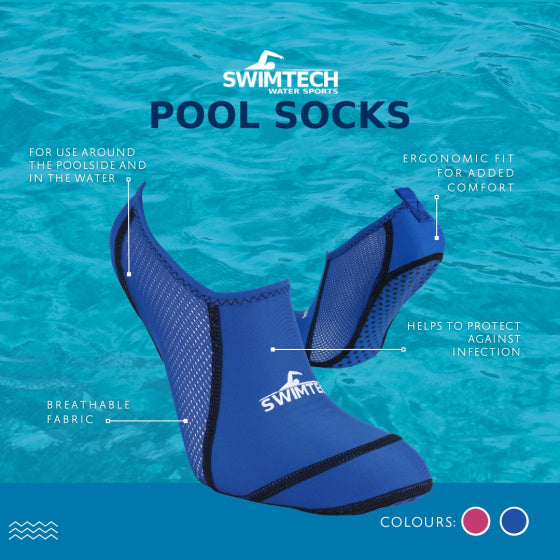 Chaussettes de natation SwimTech Men Blue Taille 41-44