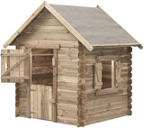 Swing Louise Wooden Playhouse 120 x 120 x 160 cm Naturel