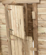 Swing Louise Wooden Playhouse 120 x 120 x 160 cm Naturel