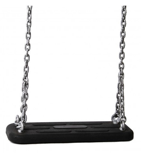Siège balancé balancé avec chaîne en acier 45 x 18 cm noir