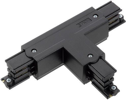 Pièce en T droite fixe 90° pour. rail triphasé noir - 5050065