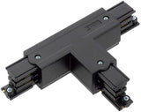 Pièce en T droite fixe 90° pour. rail triphasé noir - 5050065
