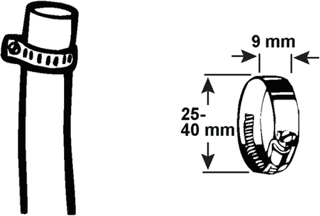 Anneau de tension Cornat 25-40mm 1er inox - t308304