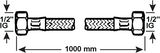 Cornat soepele slang 1 2vx1 2vx1000mm w270 - t317334270