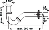 Siphon de bidet Cornat laiton ch 1 1 4 215 - t317503