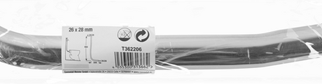 Evier tube Cornat 2xcoude 26 28x600 ch - t362206
