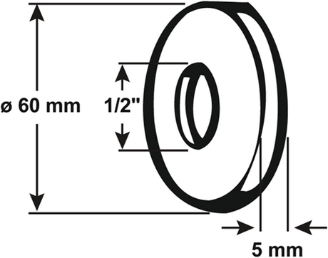 Rosace Cornat 1 2x5mm ms - t384101