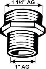 Cornat laiton ms réducteur mm 1 1 4x1 - t396423