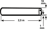 Tuyau cuivre Cornat nu 18mm 2m50 - t550112