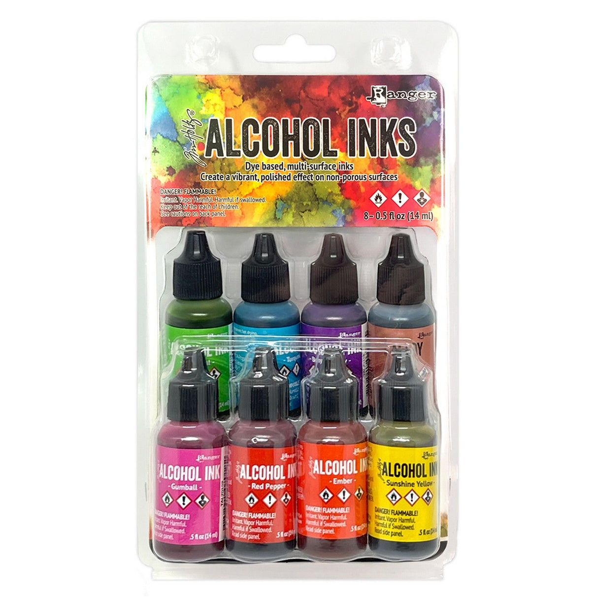 Ranger Ink Ranger • Encres à alcool Tim Holtz Spectrum Bright 14 ml x 8 pièces