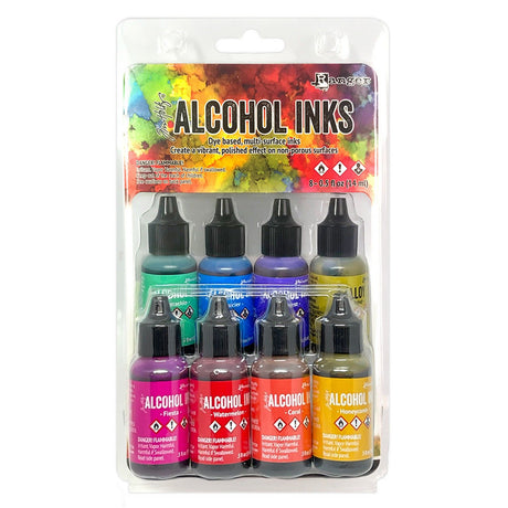 Ranger • Encres à alcool Tim Holtz Spectrum Retro 14ml x 8pcs