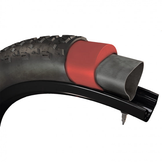 Armure de protection de fuite de tannus 24 x 1 3 8 pouces (35 40-540) rouge