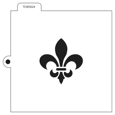L'atelier artisanal • modèle biscuit 5,5x5,5 fleur lys