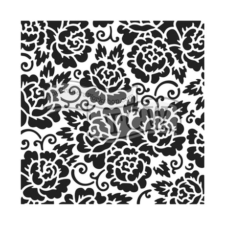 L'atelier artisanal • gabarit 30x30cm roseraie